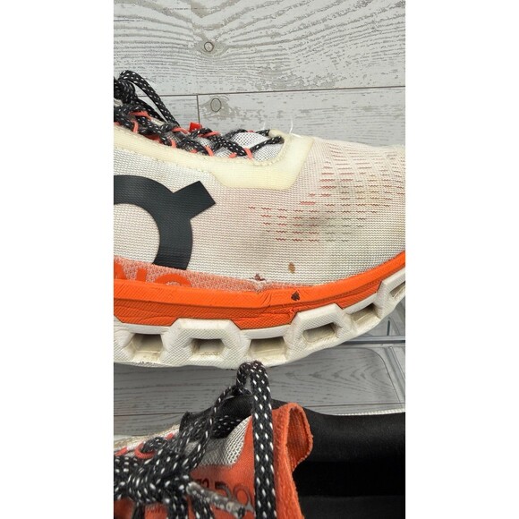 ON Cloudmonster Shoes Men’s Sz 13 Running Sneaker Undyed Flame READ #393 main image 7